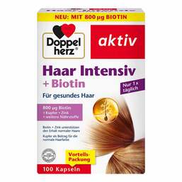 Abbildung: Doppelherz Haar Intensiv + Biotin Kapseln 100 St, Kapseln PZN 16849737