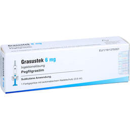 Abbildung: Grasustek 6 mg Injektionslösung in einer Fertigspritze 1 St, Injektionslösung PZN 16850054