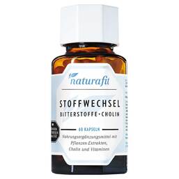 Abbildung: Naturafit Stoffwechsel Bitterstoffe + Cholin Kapseln 60 St, Kapseln PZN 16864205
