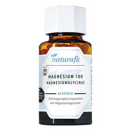 Abbildung: Naturafit Magnesium 100 mg Magnesiumglycinat Kapseln 60 St, Kapseln PZN 16864286