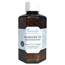 Abbildung: Naturafit Magnesium 100 mg Magnesiumglycinat Kapseln 240 St, Kapseln PZN 16864292