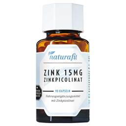 Abbildung: Naturafit Zink 15 mg Zinkpicolinat Kapseln Kapseln, 90 St PZN 16864346