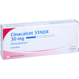 Abbildung: Cinacalcet STADA 30 mg Filmtabletten 28 St, Filmtabletten PZN 16866173