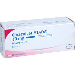 Abbildung: Cinacalcet STADA 30 mg Filmtabletten 84 St, Filmtabletten PZN 16866196