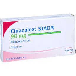 Abbildung: Cinacalcet STADA 90 mg Filmtabletten 28 St, Filmtabletten PZN 16866227