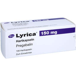 Abbildung: Lyrica 150 mg Hartkapseln 100 St, Hartkapseln PZN 16870275