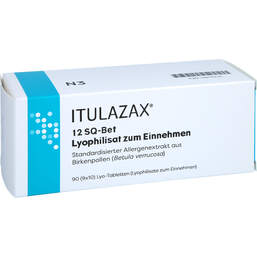 Abbildung: Itulazax 12 SQ-Bet Lyophilisat zum Einnehmen 90 St, Sublingualtabletten PZN 16870312