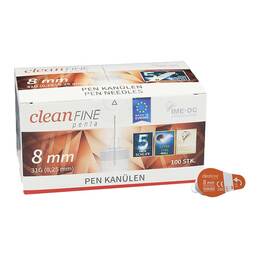 Abbildung: Cleanfine penta Pen Kanüle 31 G 8 mm 100 St, Kanüle PZN 16874818