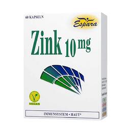 Abbildung: Zink 10 mg Kapseln 60 St, Kapseln PZN 16876177
