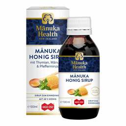 Abbildung: Manuka Health Mgo 250 + Manuka Honig Sirup 100 ml, Sirup PZN 16878319