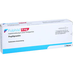 Abbildung: Fulphila 6 mg Injektionslösung Fertigspritze mit autom.Nadels. 1 St, Injektionslösung PZN 16884716