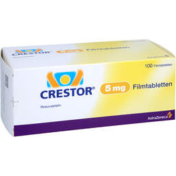 Abbildung: Crestor 5 mg Filmtabletten 100 St, Filmtabletten PZN 16884745