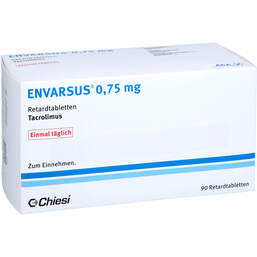 Abbildung: Envarsus 0,75 mg Retardtabletten 90 St, Retard-Tabletten PZN 16885667