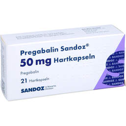 Abbildung: Pregabalin Sandoz 50 mg Hartkapseln 21 St, Hartkapseln PZN 16886997