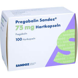 Abbildung: Pregabalin Sandoz 75 mg Hartkapseln 100 St, Hartkapseln PZN 16887057