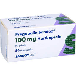 Abbildung: Pregabalin Sandoz 100 mg Hartkapseln 56 St, Hartkapseln PZN 16887086