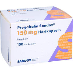 Abbildung: Pregabalin Sandoz 150 mg Hartkapseln 100 St, Hartkapseln PZN 16887146