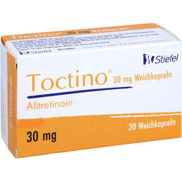 Abbildung: Toctino 30 mg Weichkapseln 30 St, Weichkapseln PZN 16888803