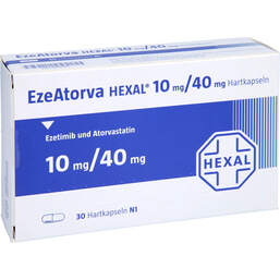 Abbildung: Ezeatorva Hexal 10 mg / 40 mg Hartkapseln 30 St, Hartkapseln PZN 16891194