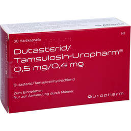Abbildung: Dutasterid / Tamsulosin-Uropharm 0,5mg / 0,4mg Hartk. 30 St, Hartkapseln PZN 16891225
