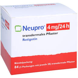 Abbildung: Neupro 4 mg / 24 h transdermale Pflaster 84 St, Pflaster transdermal PZN 16897280