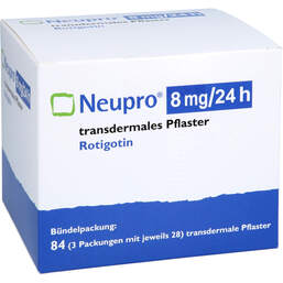 Abbildung: Neupro 8 mg / 24 h transdermale Pflaster 84 St, Pflaster transdermal PZN 16897340
