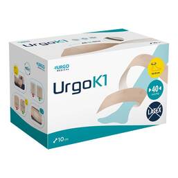 Abbildung: URGOK1 Kompresse Syst.10cm Knöchelumf.18 - 25cm 6 St, Binden PZN 16901219