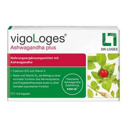 Abbildung: Vigologes Ashwagandha plus Kapseln Kapseln, 60 St PZN 16901395