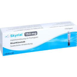 Abbildung: Skyrizi 150 mg Injektionslösung im Fertigpen 1 St, Injektionslösung PZN 16902070