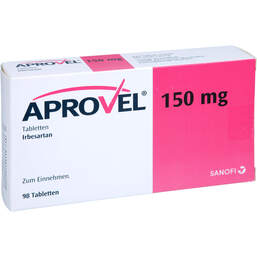 Abbildung: Aprovel 150 mg Tabletten 98 St, Tabletten PZN 16909103