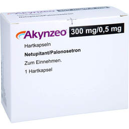 Abbildung: Akynzeo 300 mg / 0,5 mg Hartkapseln 1 St, Hartkapseln PZN 16911034