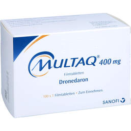 Abbildung: Multaq 400 mg Filmtabletten 100 St, Filmtabletten PZN 16914417