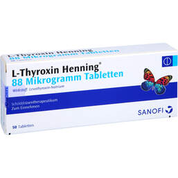 Abbildung: L-Thyroxin Henning 88 µg Tabletten 50 St, Tabletten PZN 16917427