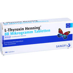 Abbildung: L-Thyroxin Henning 88 µg Tabletten 100 St, Tabletten PZN 16917433