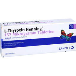 Abbildung: L-Thyroxin Henning 137 µg Tabletten 100 St, Tabletten PZN 16917597