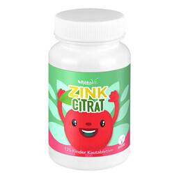 Abbildung: Zinkcitrat Kinder Kautabletten vegan Kautabletten, 120 St PZN 16924870