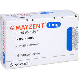 Abbildung: Mayzent 1 mg Filmtabletten 98 St, Filmtabletten PZN 16933805