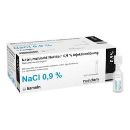 Abbildung: Natriumchlorid Noridem 0,9% Injektionslösung Ampulle  50X5 ml, Injektionslösung PZN 16936502