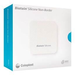 Abbildung: Biatain Silicone Non-Border Schaumverband 15x15 cm 5 St, Verband PZN 16942365