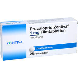 Abbildung: Prucaloprid Zentiva 1 mg Filmtabletten 28 St, Filmtabletten PZN 16942402