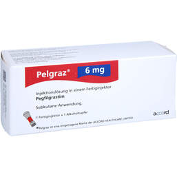 Abbildung: Pelgraz 6 mg Injektionslösung in einem Fertiginjektor 1 St, Injektionslösung PZN 16955190