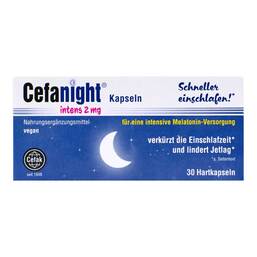 Abbildung: Cefanight intens 2 mg Hartkapseln 30 St, Hartkapseln PZN 16956485