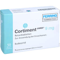 Abbildung: Cortiment Mmx 9 mg Retardtabletten 50 St, Retard-Tabletten PZN 16957639