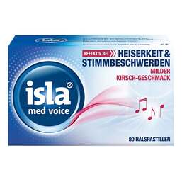 Abbildung: isla® med voice Pastillen Pastillen, 80 St PZN 16958343