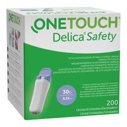 Abbildung: One Touch Delica Safety Einmalstechhilfe 30 G 200 St, Lanzetten PZN 16971361