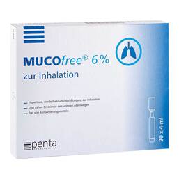 Abbildung: Mucofree 6% zur Inhalation 20X4 ml, Lösung für einen Vernebler PZN 17123965