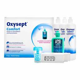 Abbildung: Oxysept Comfort Syst.z.Desinfektion & Neutralisat. 1 P, Kombipackung PZN 17148161