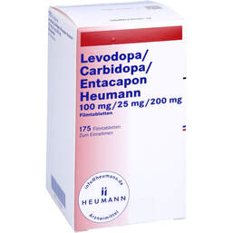 Abbildung: Levodopa / Carbidopa / Entacapon Heumann 100 / 25 / 200 175 St, Filmtabletten PZN 17148899
