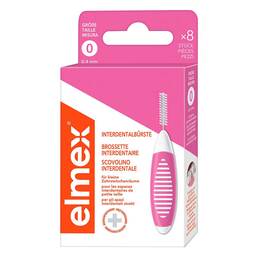 Abbildung: Elmex Interdentalbürsten Iso Größe 0 0,4 mm rosa 8 St, Zahnbürste PZN 17149054