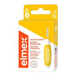 Abbildung: Elmex Interdentalbürsten Iso Größe 4 0,7 mm gelb 8 St, Zahnbürste PZN 17149108